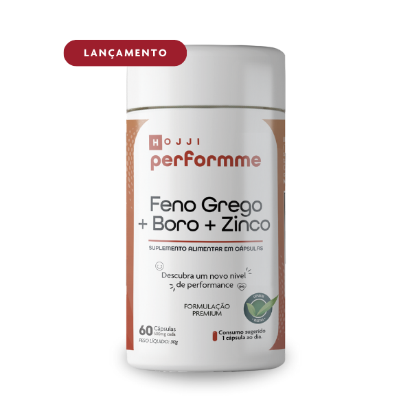 Feno Grego + Boro + Zinco c/ 60 VEG CAPS - PERFORMME